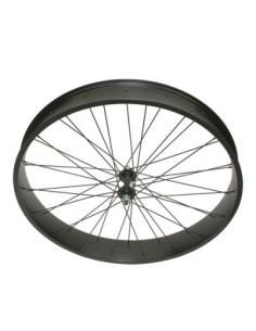 26 x 4.00 Fat Alloy Coaster Wheel 36 Spoke 14gBlack 3/8...